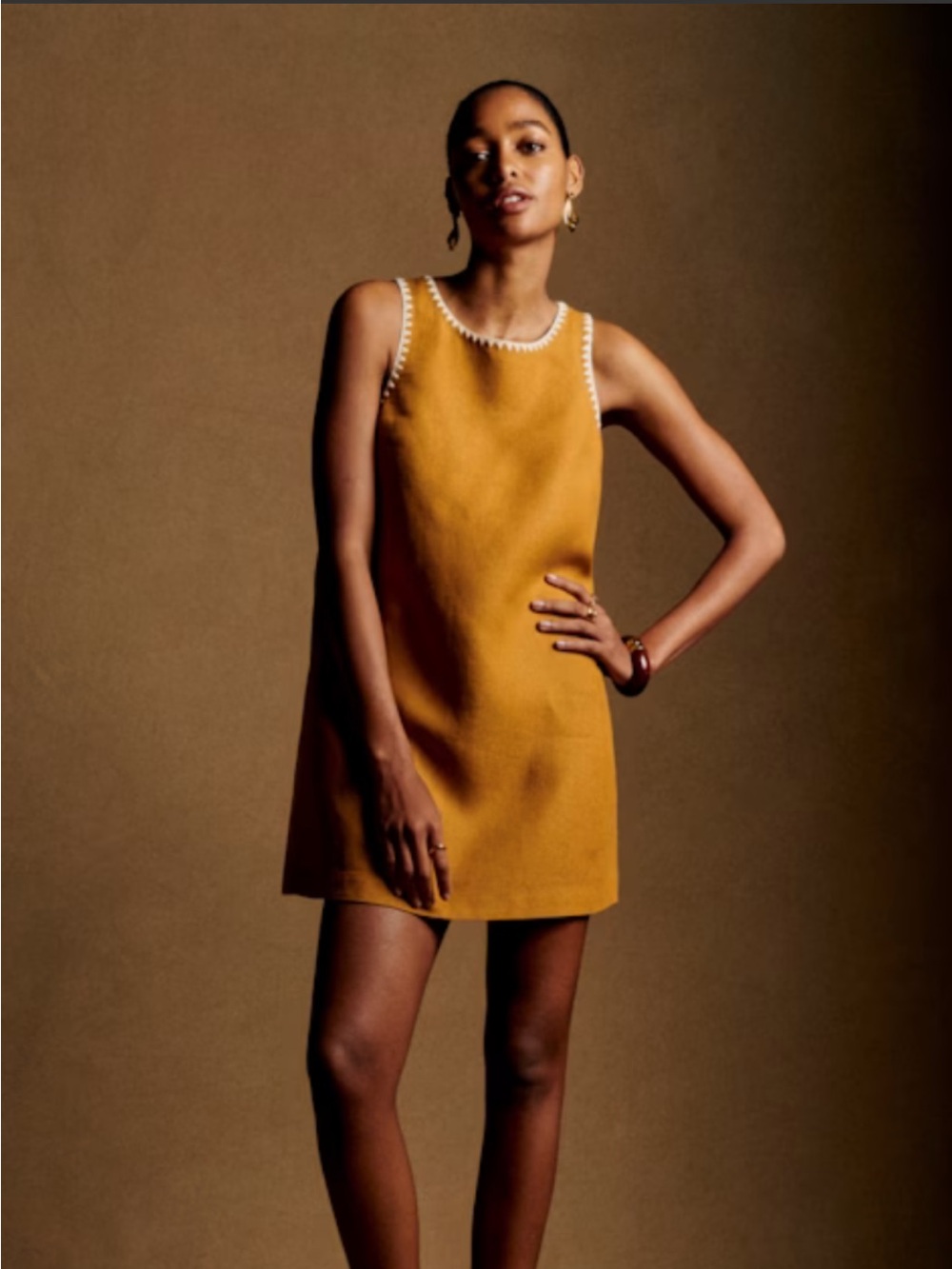 Sezane ticia dress in ecru size 42 (US10)